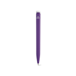 Stylo en plastique recyclé au design ultraléger et à encre bleue couleur violet vue arrière