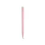Stylo en plastique recyclé au design ultraléger et à encre bleue couleur rose clair vue arrière