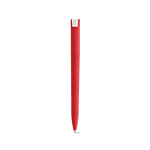Stylo à corps en plastique recyclé, grand clip et encre bleue couleur rouge vue arrière