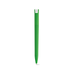 Stylo à corps en plastique recyclé, grand clip et encre bleue couleur vert vue arrière
