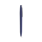 Stylo à corps en plastique recyclé, grand clip et encre bleue couleur bleu marine deuxième vue