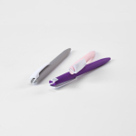 Stylo à corps en plastique recyclé, grand clip et encre bleue deuxième vue detaillée