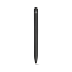 Stylo en plastique recyclé avec clip renforcé et encre bleue couleur noir vue arrière