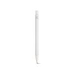 Stylo en aluminium recyclé avec finition caoutchoutée et encre bleue couleur blanc vue arrière