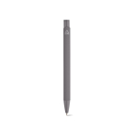 Stylo en aluminium recyclé avec finition caoutchoutée et encre bleue couleur gris vue arrière