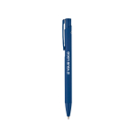 Stylo en aluminium recyclé avec finition caoutchoutée et encre bleue vue principale