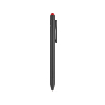 Stylo en aluminium recyclé avec embout tactile et encre bleue couleur rouge deuxième vue