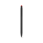 Stylo en aluminium recyclé avec embout tactile et encre bleue couleur rouge vue frontale