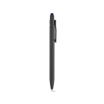 Stylo en aluminium recyclé avec embout tactile et encre bleue couleur bleu marine deuxième vue