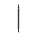 Stylo en aluminium recyclé avec embout tactile et encre bleue couleur bleu marine vue arrière