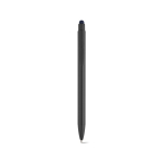 Stylo en aluminium recyclé avec embout tactile et encre bleue couleur bleu marine vue frontale