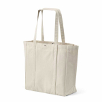 Sac shopping en coton recyclé avec fermeture à pression 360 g/m2 couleur naturel deuxième vue