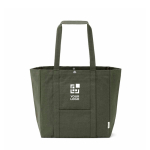 Sac shopping en coton recyclé avec fermeture à pression 360 g/m2 vue principale