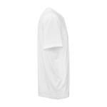 T-shirt unisexe écologique à manches courtes et col rond 140 g/m2 couleur blanc vue frontale