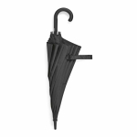 Parapluie automatique anti-tempête en plastique recyclé ø101 couleur noir quatrième vue