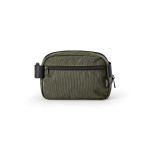 Sac banane imperméable en nylon recyclé avec poche arrière 1,5L couleur vert foncé vue arrière