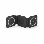 Chargeur sans fil 3 en 1 avec USB-C et charge rapide magnétique 15W couleur noir deuxième vue