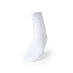 Chaussettes blanches en polyester pour sublimation taille unique L-XL