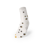 Chaussettes blanches en polyester pour sublimation taille unique L-XL