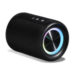 Enceinte magnétique amovible Bluetooth avec lumières, étanche 20 W couleur noir