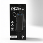 Enceinte magnétique amovible Bluetooth avec lumières, étanche 20 W couleur noir