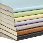 Carnet souple A5 en similicuir à élastique et pages unies couleur bleu ciel