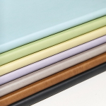 Carnet souple A5 en similicuir à élastique et pages unies couleur bleu ciel