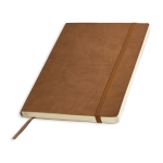 Carnet souple A5 en similicuir à élastique et pages unies