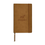 Carnet souple A5 en similicuir à élastique et pages unies