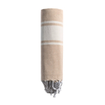 Paréo 2 en 1 en coton avec sac à dos 90 x 180 cm 180 g/m² couleur beige