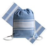 Paréo 2 en 1 en coton avec sac à dos 90 x 180 cm 180 g/m²