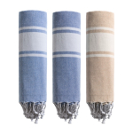 Paréo 2 en 1 en coton avec sac à dos 90 x 180 cm 180 g/m² vue plusieurs couleurs