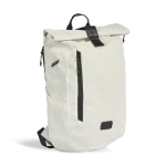 Sac à dos réfléchissant recyclé à fermeture à enroulement 15,6'' couleur blanc