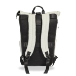 Sac à dos réfléchissant recyclé à fermeture à enroulement 15,6'' couleur blanc
