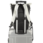 Sac à dos réfléchissant recyclé à fermeture à enroulement 15,6'' couleur blanc