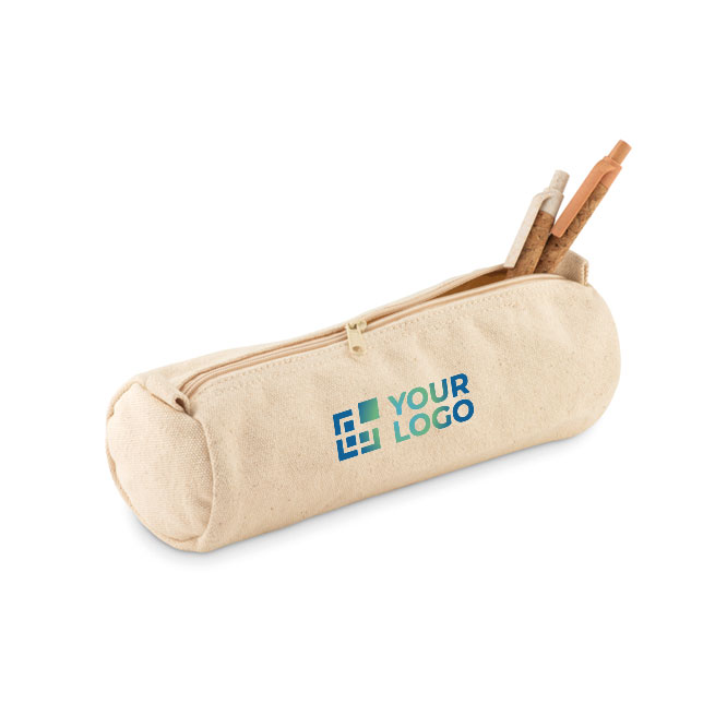 Trousse cylindrique en coton pas cher a personnalisé Cottonclub