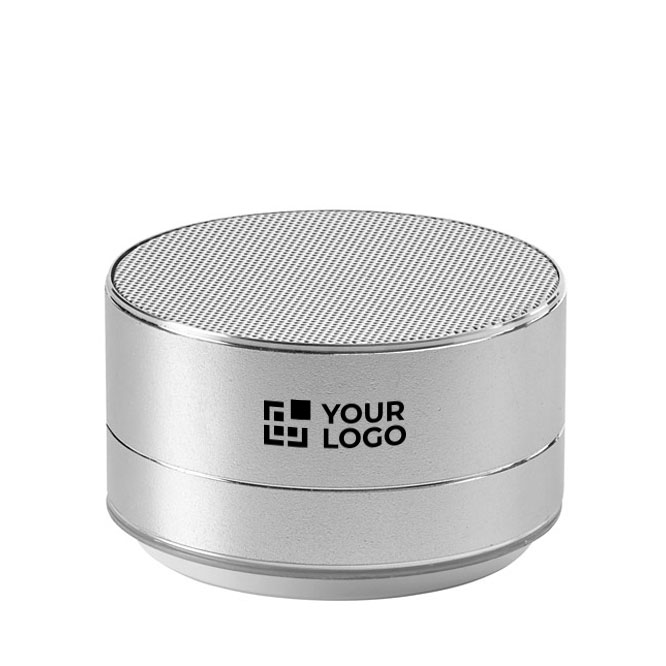 Enceinte Bluetooth publicitaire avec logo en aluminium AluSound