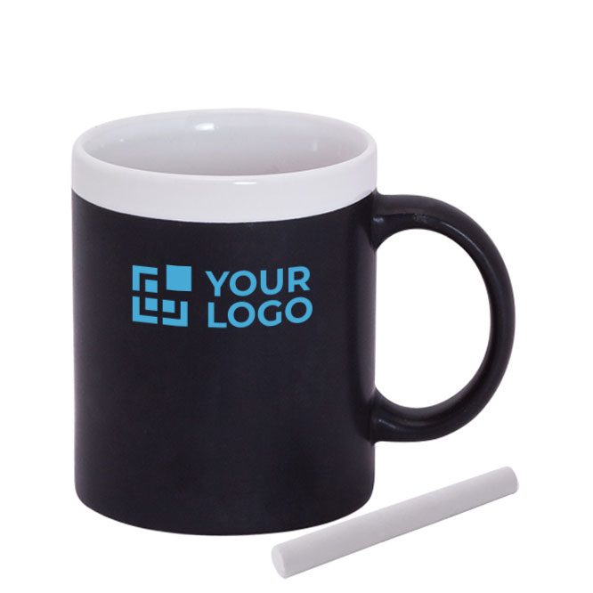 Tasse personnalisée en céramique et ardoise avec craie 350ml Chalk