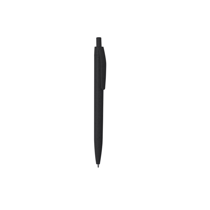 Stylo écologique publicitaire, bouton poussoir et encre bleue Fiber