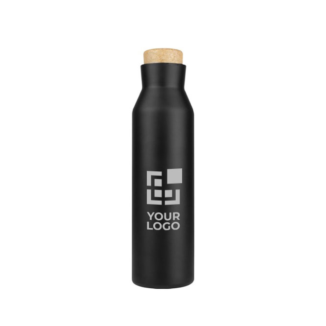 Bouteille publicitaire en acier avec bouchon liège 600ml Avenue Park