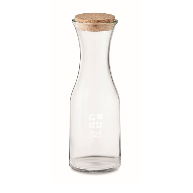 Grande bouteille en verre avec bouchon en liège 1 L Crystal Corkcap
