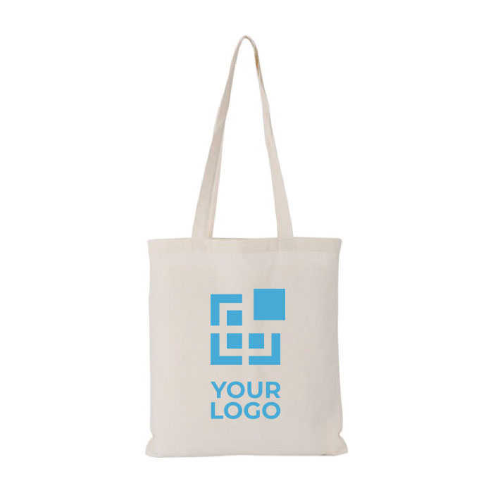 Tote bag floqué pas cher en coton, poignées longues 180 g/m2 EcoSuperb