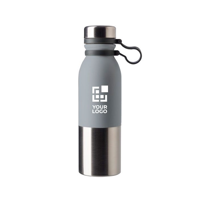 Gourde isotherme personnalisée anti-fuites bicolore 600ml DoubleTwist