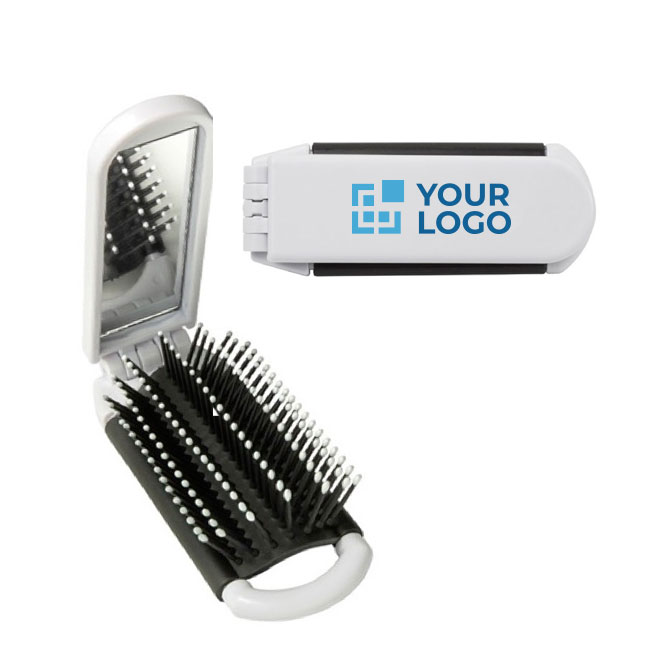 Brosse pliante de poche avec miroir tout-en-un BrushView