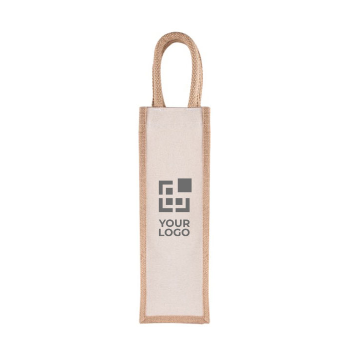 Sac vin personnalisé en jute et toile 320 g/m2 Rioja Wine
