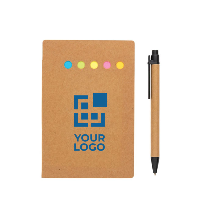 Set de bloc-notes avec feuilles, autocollants et stylo Bloc Circles