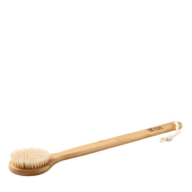 Brosse de douche personnalisée en bambou avec cordelette Shower