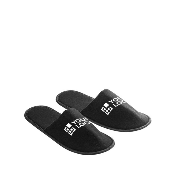 Chaussons en polyester taille 43-44 avec logo pour hôtel Roomie