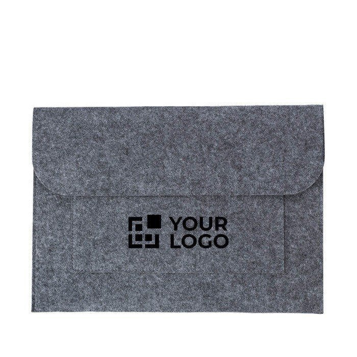 Porte-documents simple personnalisable et économique en feutre Flow