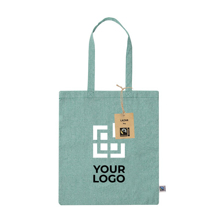 Sac à anses longues en coton Fairtrade et recyclé GRS 120g/m²